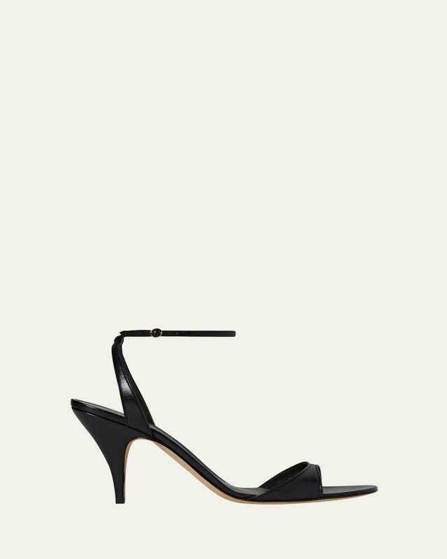 Vika Leather Ankle-Strap Sandals